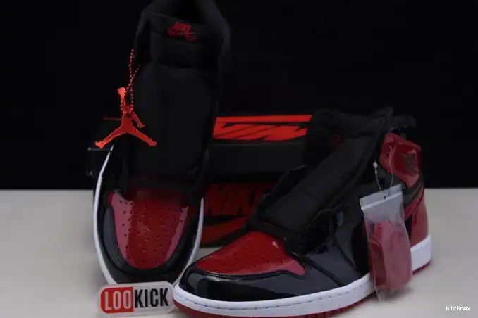 Rep OG 555088-063 Jordan Air High Bred 1 Patent 0427